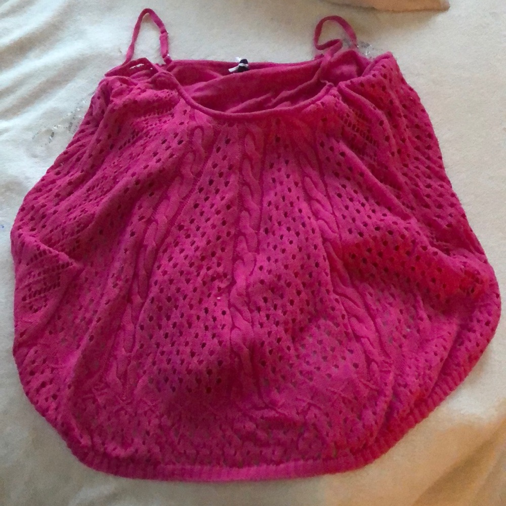 David button buffalo rose pink knitted top NWT